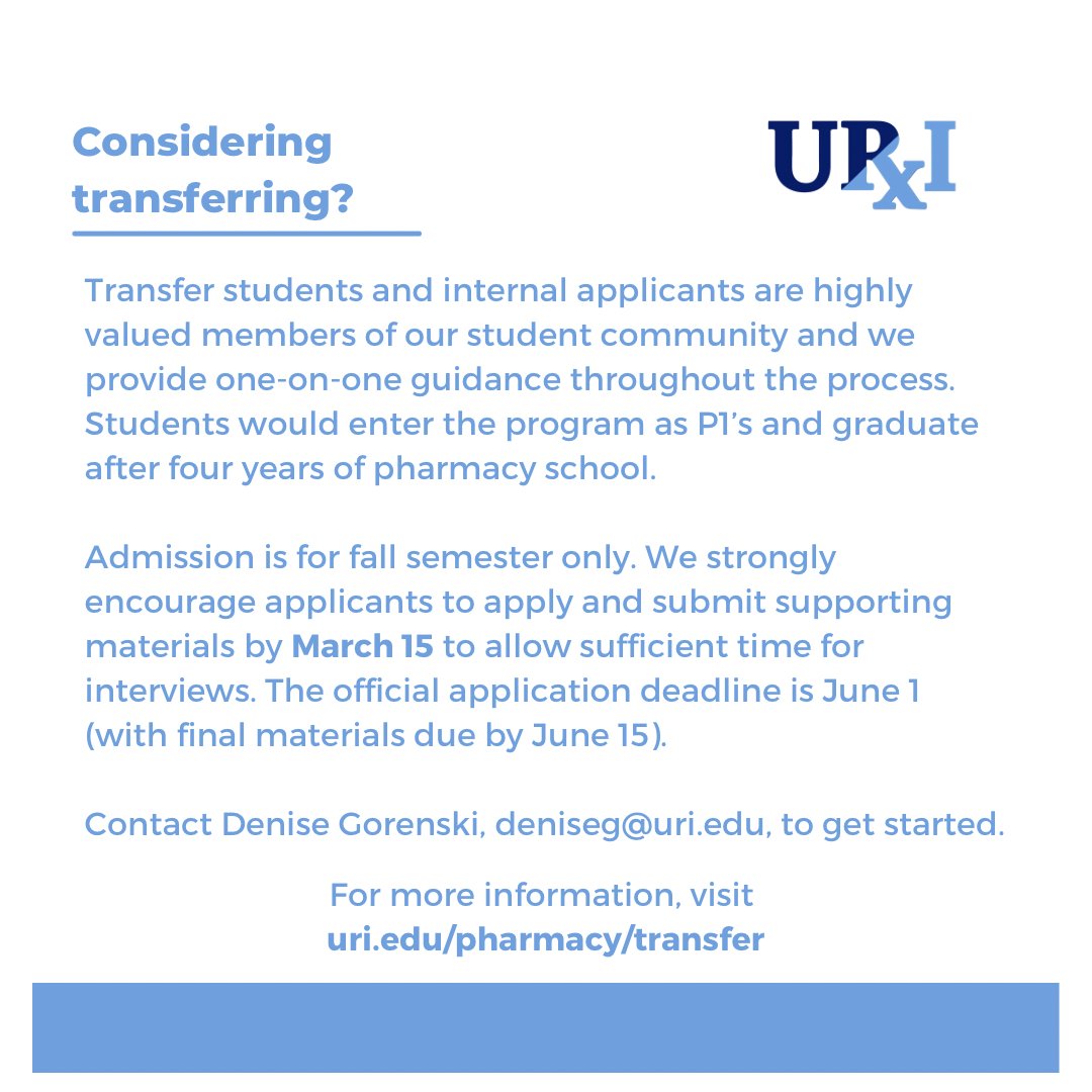 URI Pharmacy tweet media