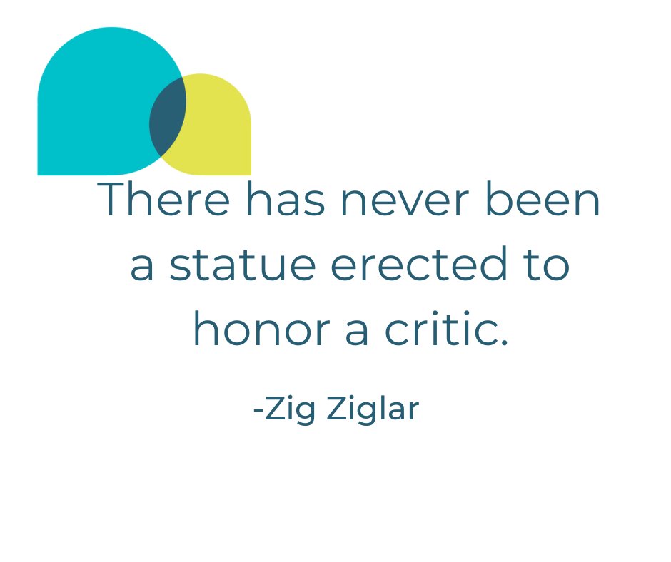 JaSaskatchewan's tweet photo. There has never been a statue erected to honor a critic.- Zig Ziglar #modaymotivations #education #quotes https://t.co/XoJ9C4zWUv