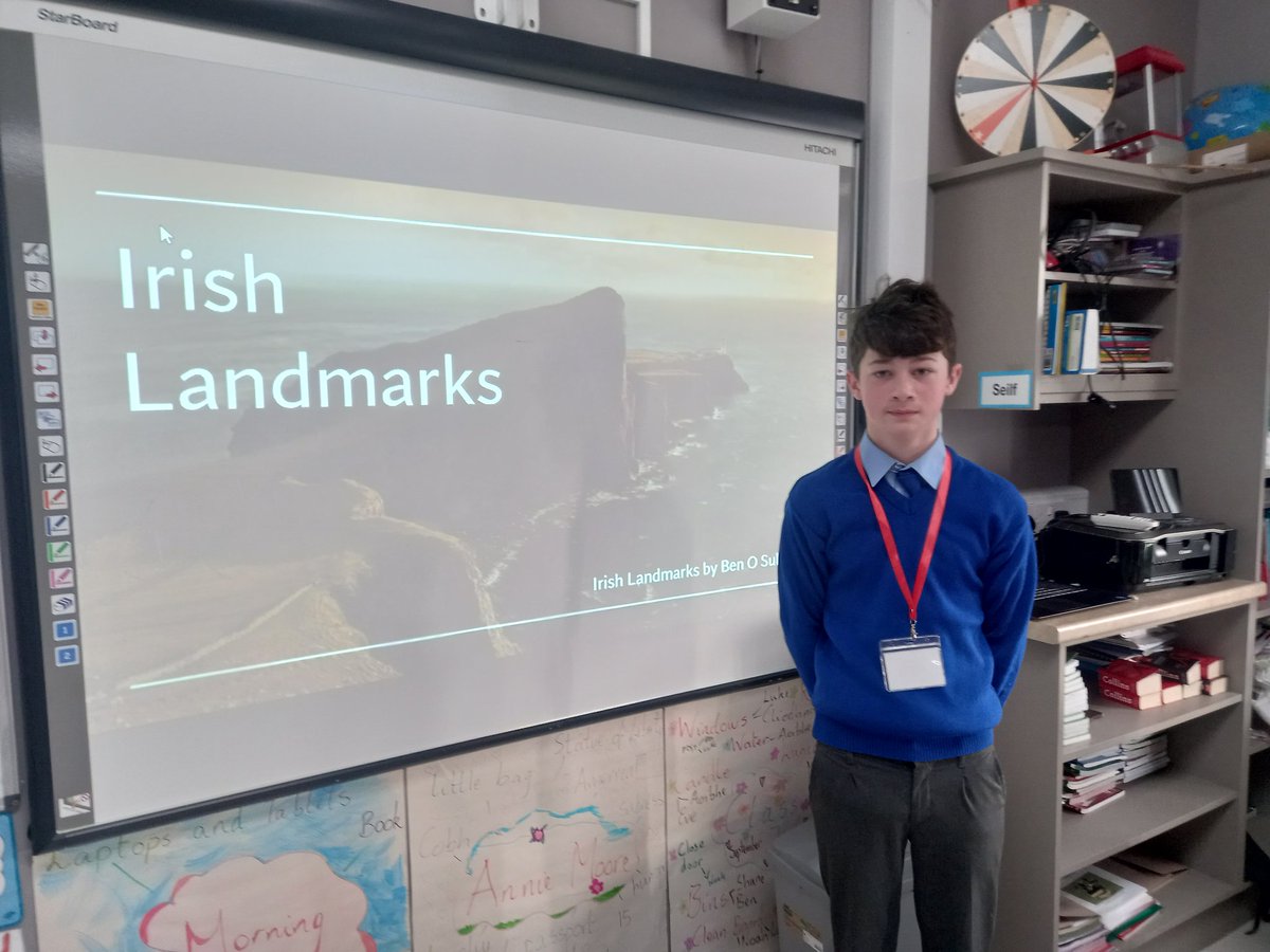 NsKillea's tweet photo. Bringing January to a close with our Irish Landmark Project presentations @NsKillea https://t.co/e20TdsHgLo