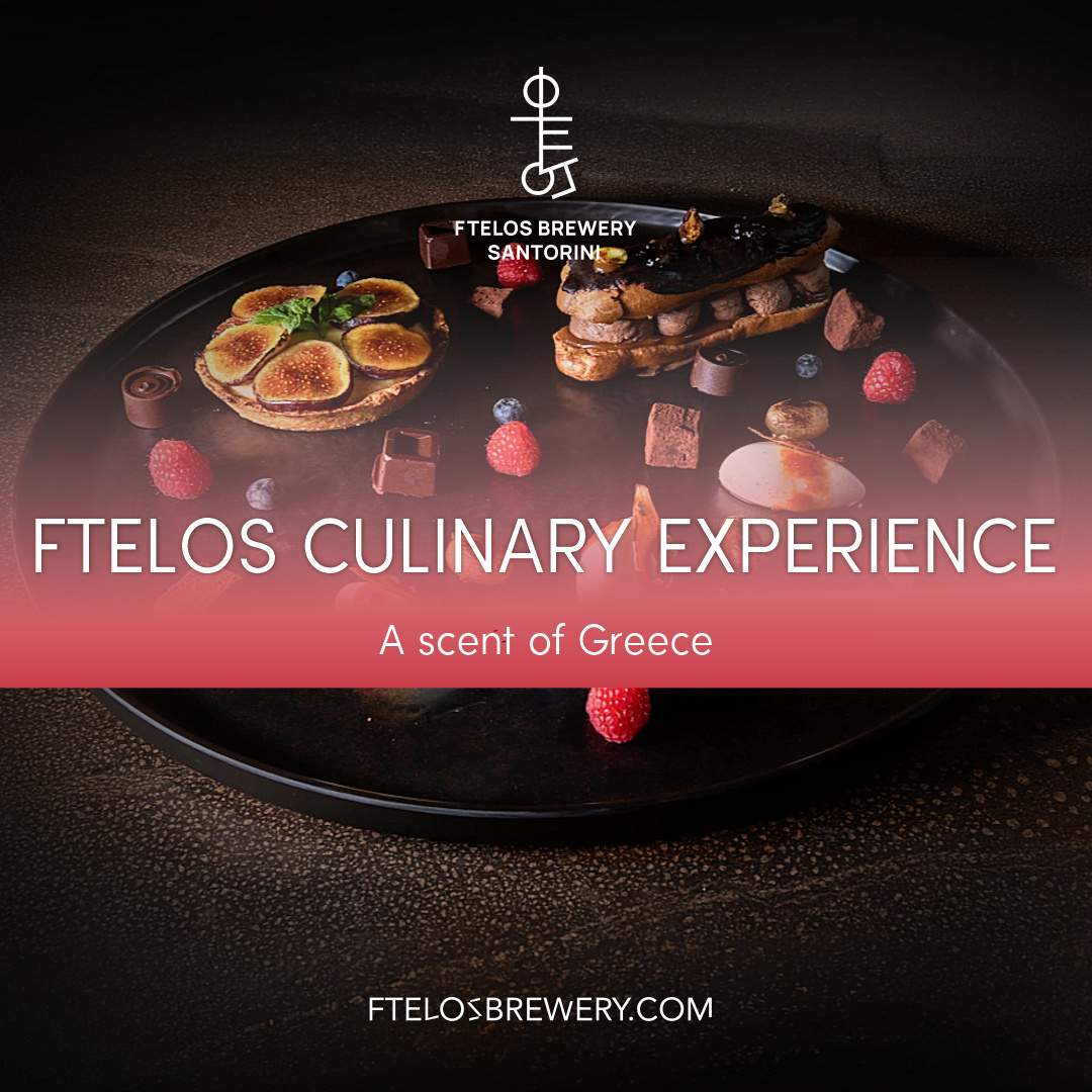 BOOK NOW - Our new degustation menu "A scent of Greece" @ FTELOS Brewery Santorini
ftelosbrewery.com/tours/