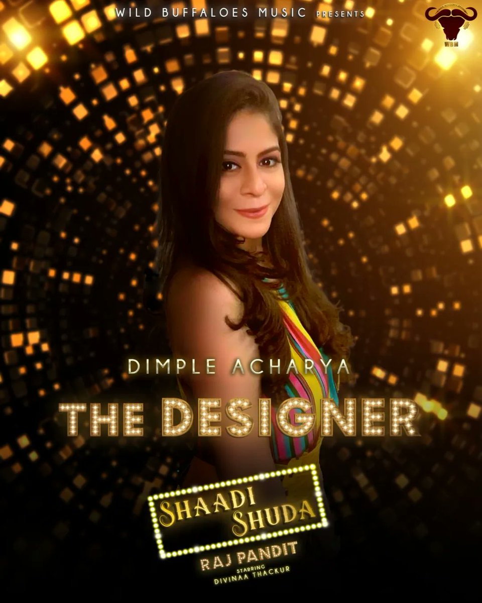 WildBuffaloesM's tweet photo. It was fabulous working with you, #DimpleAcharya_ in @WildBuffaloesM 's latest release, a wedding banger #ShaadiShuda!

Divinaa’s Outfits:

Look 1 - Navy Blue Lehenga 

Look 2 - Golden mirror-work blouse 

Look 3 - Black feathered corset and black brocade skirt https://t.co/H7OVa70AxY