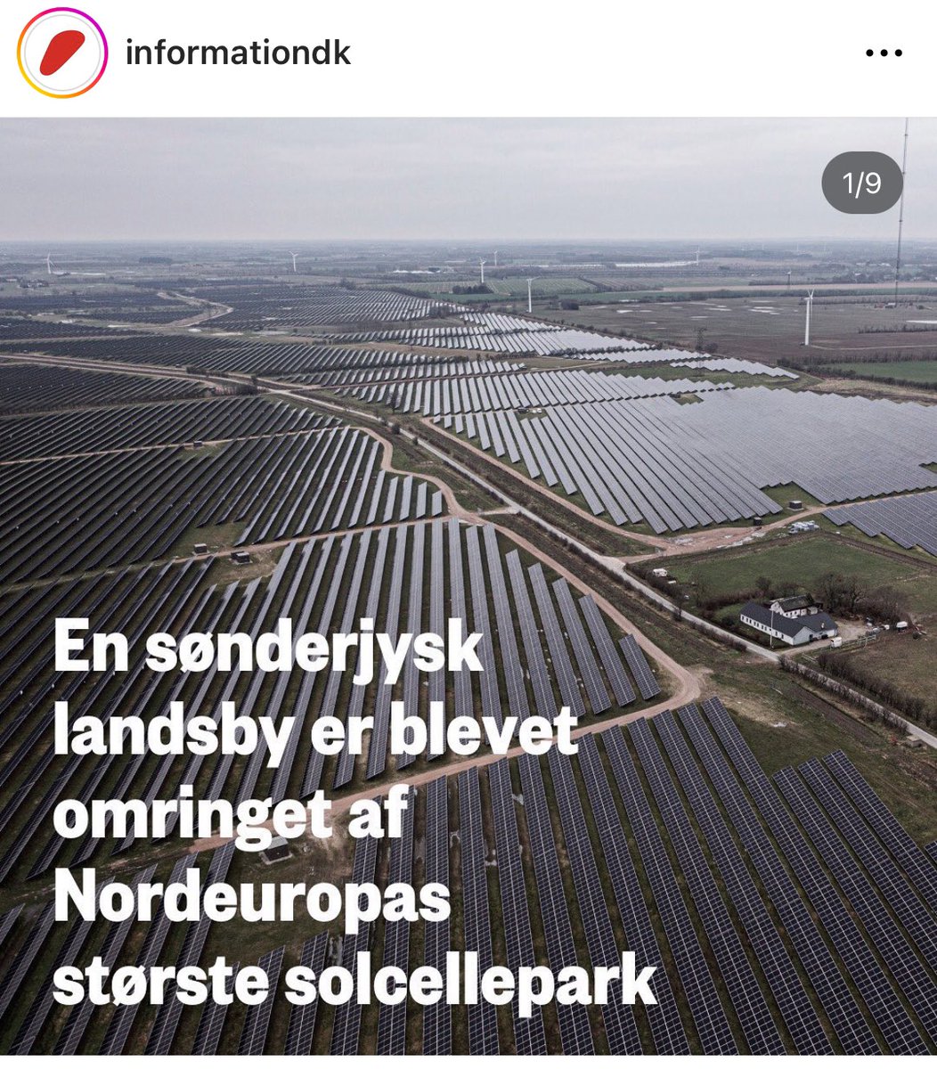 TrubergKirsten's tweet photo. Man burde jo være vild af begejstring, men jeg kan altså ikke helt få hænderne op over hovedet. Tænker det er godt, at de relativt let kan fjernes igen, når man forhåbentligt finder en bedre og mindre pladskrævende løsning! #energysprawl https://t.co/vJRkVNDNLX