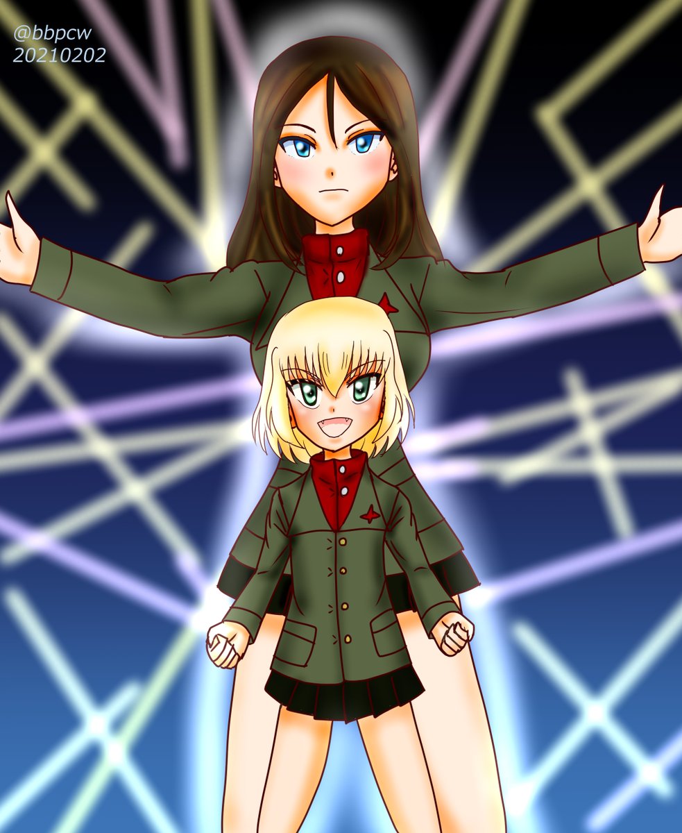 カチューシャ(ガルパン) 「過去絵でカチューシャお祝いです!#カチューシャ生誕祭2023#カチューシャ生誕祭」|ビバ㌠ ユニバースのイラスト