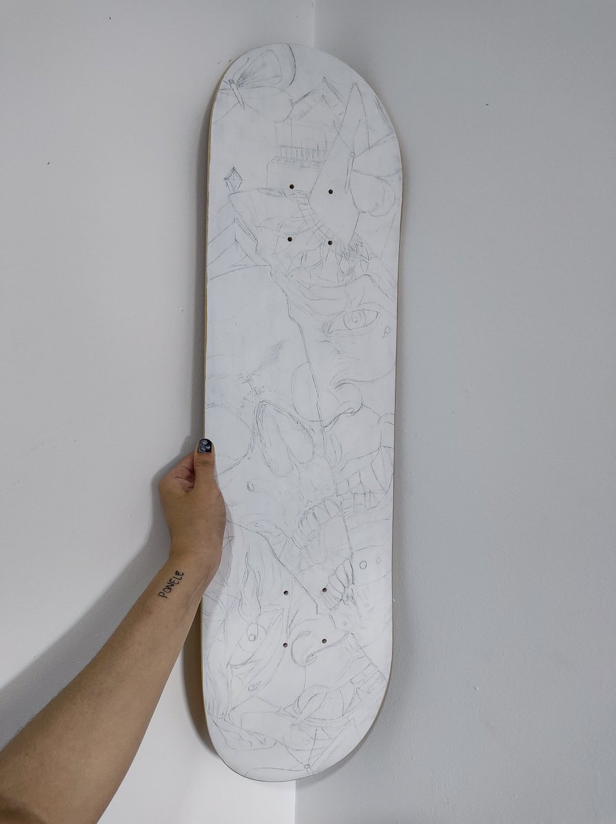 Good morning! Can you see what's going on here? 👹💀🌈 #Miryoku #skateboard #art #NFTs $FTM