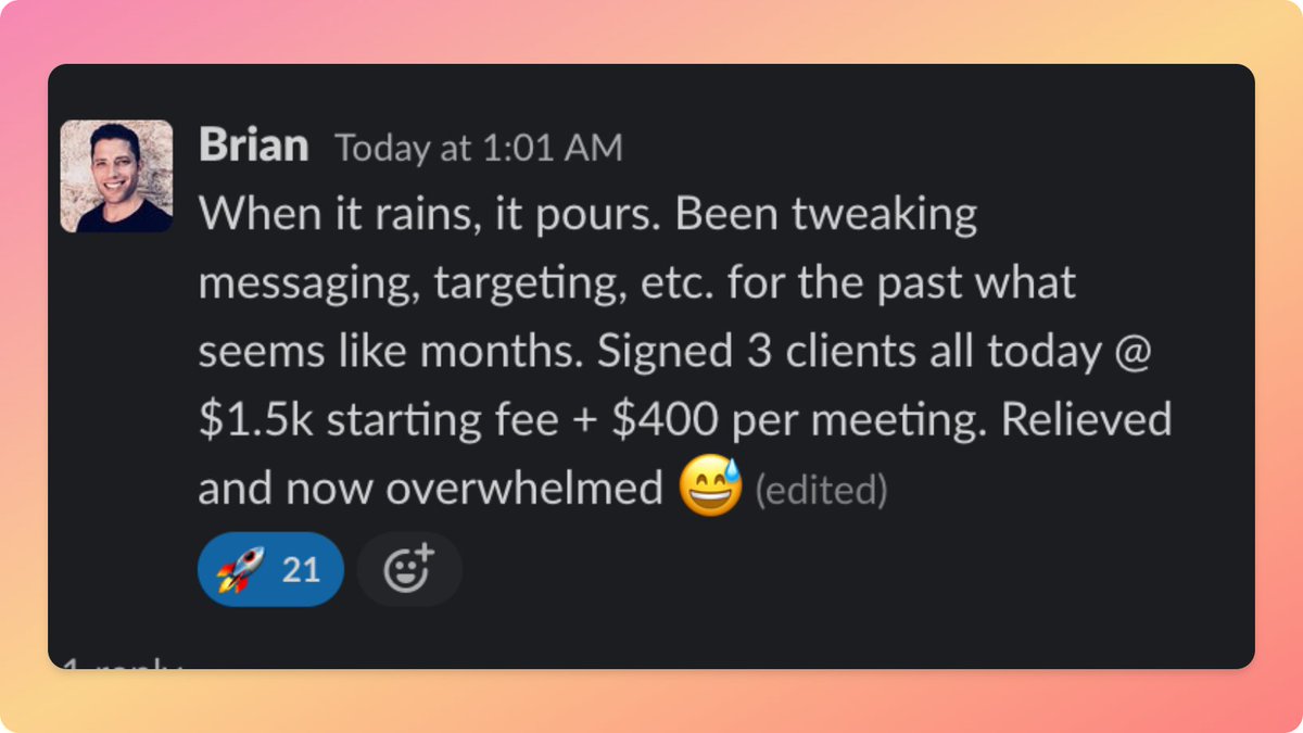 arrowmvn's tweet image. recorded 15 min loom on how to come up with angles for cold outreach:

• the 3 main directions
• the "Benefit Ladder" approach
• what to do if your client doesn't have a quantifiable offer

RT + comment 'av' and I'll send it right over
(must be following)