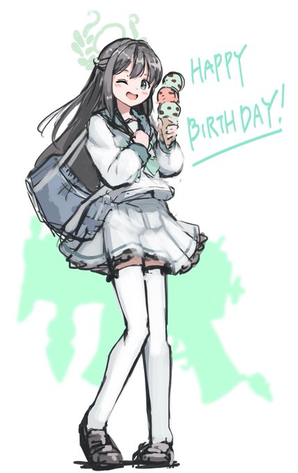 アイリ誕生日おめでとう!ラフでごめんなさい#ブルアカ 