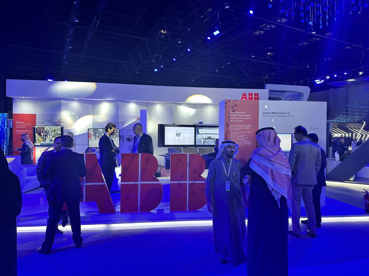 ABBinKSA's tweet photo. ABB is a Gold Sponsor of Saudi Aramco's iktva 2023 Forum and Exhibition. 

Visit us from today at our booth in the Digital Pavilion where we are showcasing our leading digital solutions for industries. 💪

@saudi_aramco @saudi_aramco @iktvaAramco @ABBgroupnews https://t.co/VGwcgZJvhA