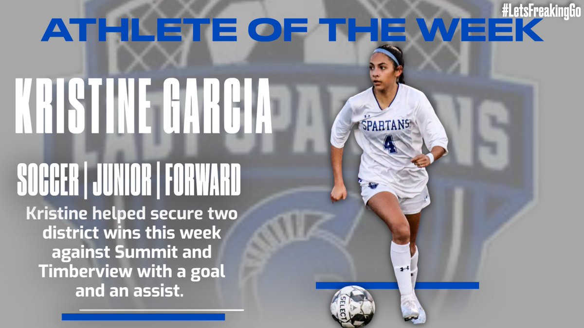 Congrats to CHS Athlete of the Week - Kristine Garcia!!!