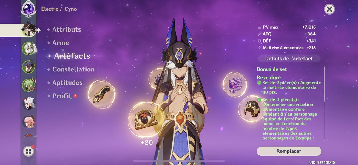 luckyrisakii's tweet photo. Après 1an et demi sur le jeu voici enfin mon premier main Dps full build🥹! https://t.co/4ed54Tyhby