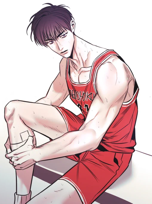오랜만에 낙서 할려고 지인한테 내가 안그려본 캐 추천해달라고 했는데 슬덩이라고해서서태웅.. 