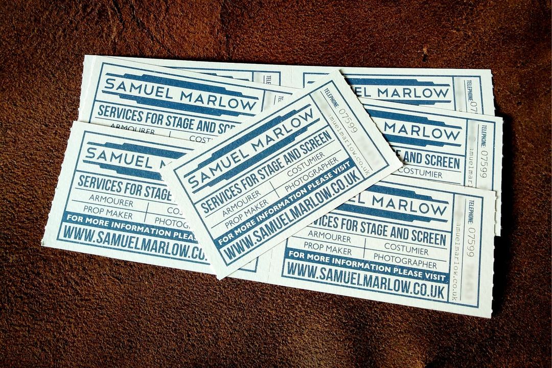 Printed myself up some new business cards for an event tomorrow...