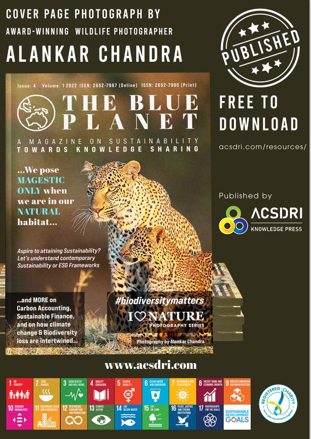 acsdri's tweet photo. 📸ACSDRI conveys Heartful Thanks to the Award Winning Wildlife Photographer &amp; Travel Entrepreneur -  ALANKAR CHANDRA for sharing his photographs in
THE BLUE PLANET - A Magazine on Sustainability  

#acsdri #biodiversitymatters #photography #wildlife #nature #biodiversity https://t.co/4RICvCAv90
