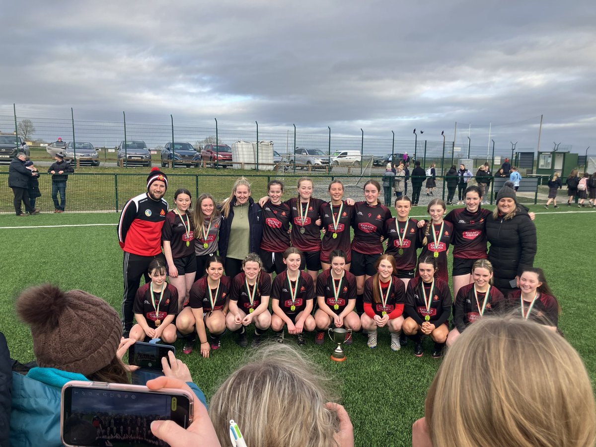 cproscre's tweet photo. Senior Leinster A Cup Champions!!! Massive congratulations to this fantastic panel of girls and an even bigger Thank You to Ms Kearns and Mr McCormack - it was hard fought victory against an exceptionally talented @PresKilkenny @TipperaryETB https://t.co/WGecrpmOnG