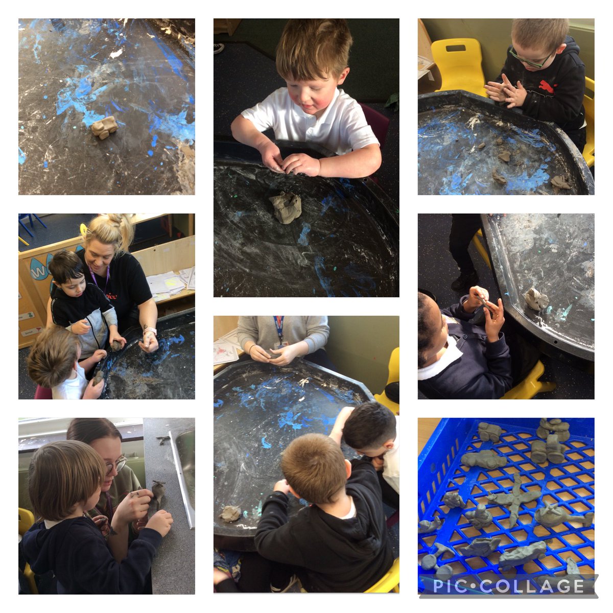 ACMeadstead's tweet photo. This afternoon we’ve been using our fine motor skills to make different kinds of vehicles with clay. We made cars, trucks, boats, planes , tractors, helicopters and bikes 🏍 🚗 ✈️ 🚤 🚁 🚜 🚛😀 @MeadsteadHoS @MeadsteadHoS  @MeadsteadPA @AETAcademies https://t.co/8uVmKGppYl