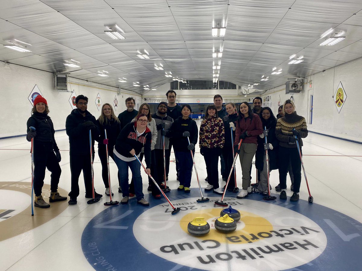MCTransfusionR (@mac_transfusion) on Twitter photo We played softball in the summer, now we're curling in the winter! Thanks to <a href="/TheVicCurling/">Hamilton Vic Curling</a> for having us. Hurry hard! <a href="/MacPlateletLab/">McMaster Platelet Immunology Laboratory</a> We played softball in the summer, now we're curling in the winter! Thanks to <a href="/TheVicCurling/">Hamilton Vic Curling</a> for having us. Hurry hard! <a href="/MacPlateletLab/">McMaster Platelet Immunology Laboratory</a>