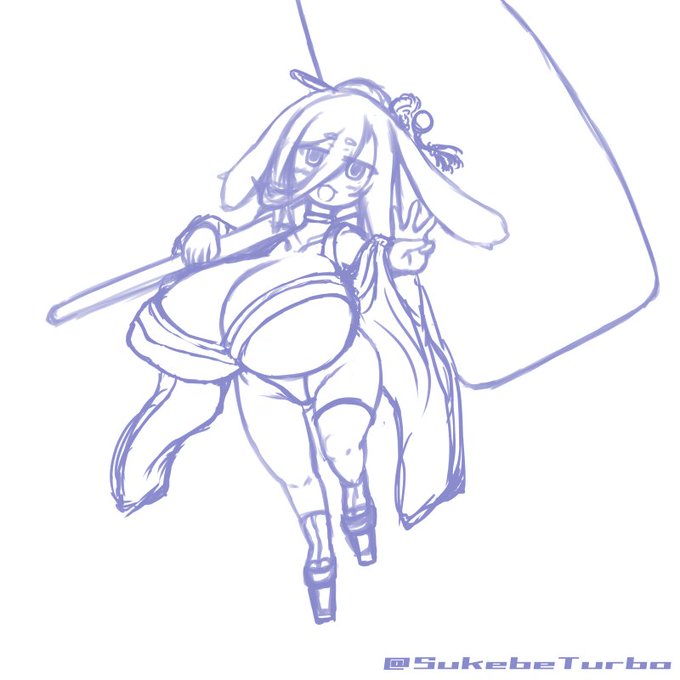 和バニー描きたいけどこの体型では難しすぎるナ... 