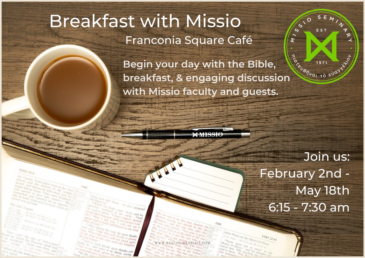 We are excited to announce the Spring '23 edition of our Breakfast With Missio Series. Join us this Thursday February 2nd, this promises to an enriching event. missio.edu/bwm