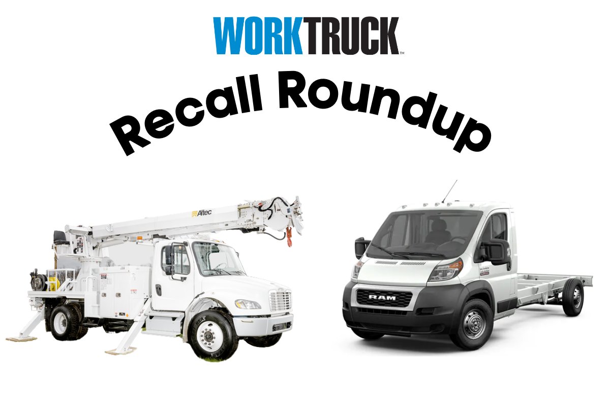 WorkTruckMag's tweet image. Recall Roundup: loom.ly/hipbEf8

Stay up-to-date with Work Truck's recall roundup from @NHTSArecalls every month!

This week is #RamPromaster, #Paccar, #LionElectric, #Altec