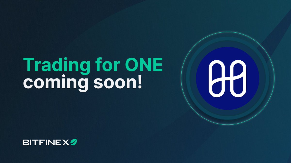bitfinex's tweet image. Get ready to trade @harmonyprotocol $ONE ✅
⏰Set your alarms to trade against USD and Tether $USDt on Bitfinex, available on 🗓1st February 

Remember DYOR. You can learn all you can about $ONE here: 👇
ow.ly/OysY50MErSj