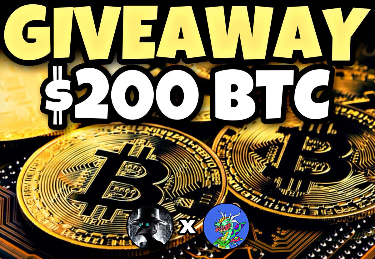 💸🎁 INSANE GIVEAWAY 🎁 💸 

🥇$200 #BTC    

1️⃣ Follow <a href="/0xJK7/">JҜ7</a> @CryptoDadLat 
2️⃣ Like, RT &amp; Tag 2 Friends👥 (+ tags + chances)

⏰FA$TTTT 

TonyStories sorteará 50NFT con valor 3ETH, más detalles abajo!🔥🤯

🚀 #NFTs #Solana #BTC   #NFTGiveaway #SolanaNFTs #NFTCommunity 🚀