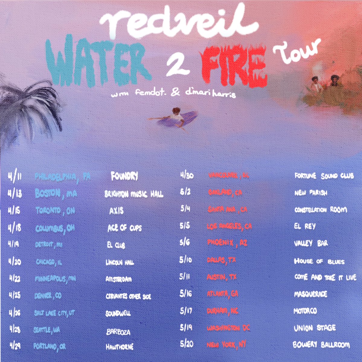 my first ever headline tour starts this spring !!!

presale starts tuesday @ 10am EST
tix on-sale to public friday @ 10am local time at redveil.com