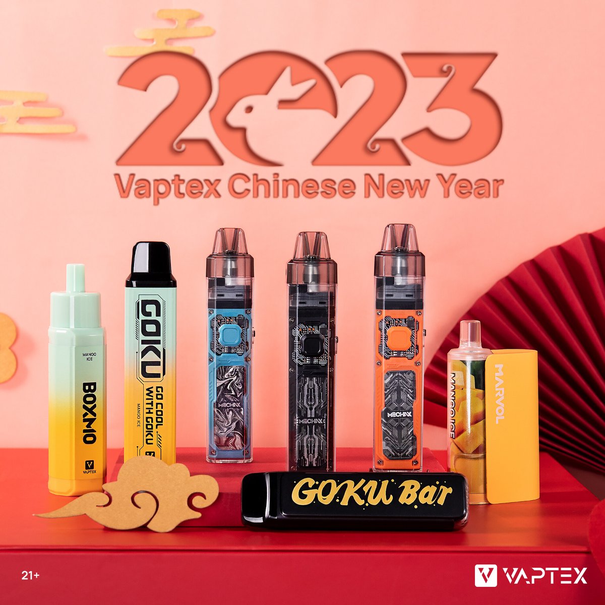#Vaptex vape family wishes you a happy new year.💥 vaptexworld.com #chinesenewyear #newrelease #pod #vapepen #mtl #vapelife #vapefam #ecigs #vapers #vapebar