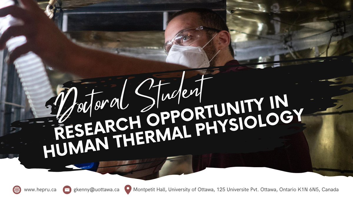 HEPRU uOttawa (@hepru_uottawa) on Twitter photo Are you interested in #thermoregulation and wireless technologies? We’re looking for a #PhD student to join our interdisciplinary team with @GregMcGarr and <a href="/HEPRU_uOttawa/">HEPRU uOttawa</a> to study human tissue temperature responses to localized radiofrequency field exposures.
Link below! Are you interested in #thermoregulation and wireless technologies? We’re looking for a #PhD student to join our interdisciplinary team with @GregMcGarr and <a href="/HEPRU_uOttawa/">HEPRU uOttawa</a> to study human tissue temperature responses to localized radiofrequency field exposures.
Link below!