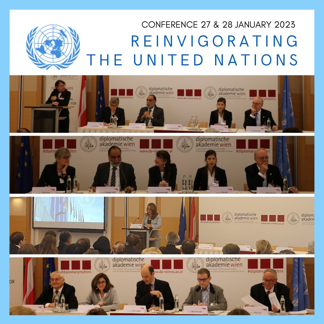 DA_vienna's tweet photo. A BIG thank you to all speakers, organisers and attendees of our conference "𝐑𝐞𝐢𝐧𝐯𝐢𝐠𝐨𝐫𝐚𝐭𝐢𝐧𝐠 𝐭𝐡𝐞 𝐔𝐧𝐢𝐭𝐞𝐝 𝐍𝐚𝐭𝐢𝐨𝐧𝐬"! 
#diplomacymatters @MFA_Austria @ACUNStweets @RegionalAcademy @unsavienna https://t.co/qrGa9moQyd