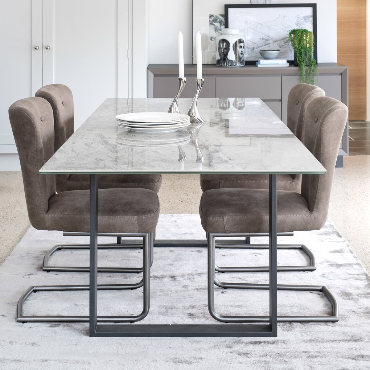 Reynoldsbognor's tweet photo. Extending ceramic table the Panama - in stock and available  in light or dark grey https://t.co/VGadcO96T2