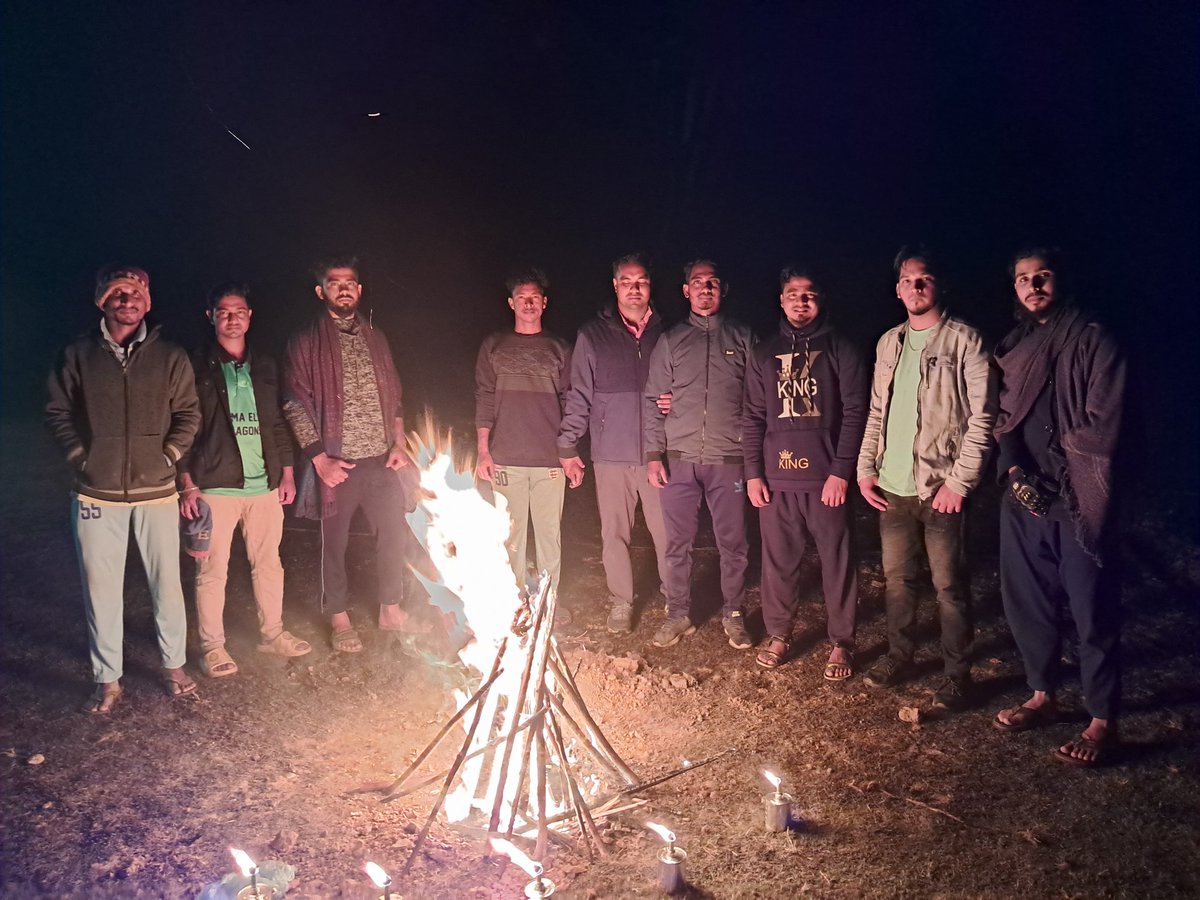 Night camp. 🥰🥰