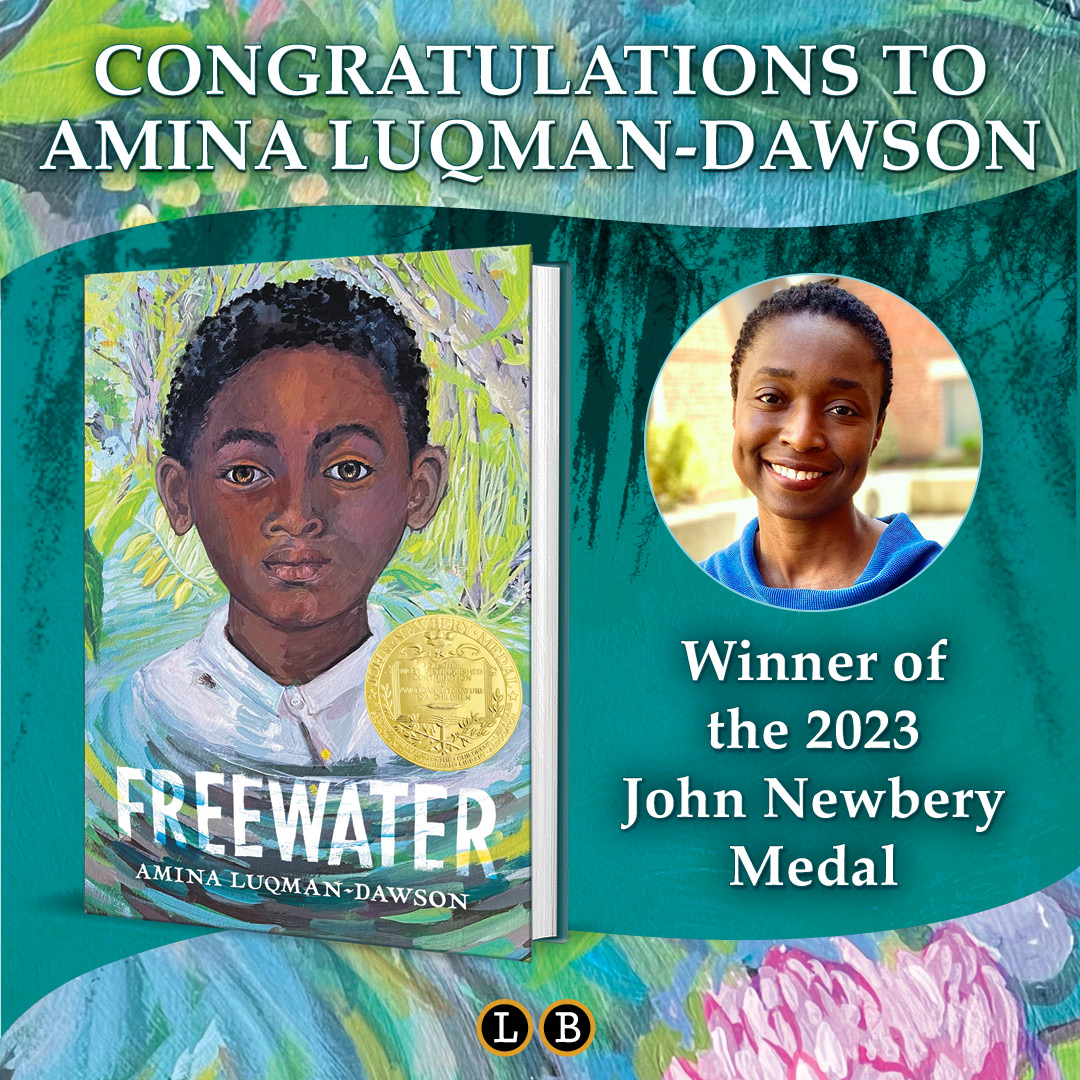 Congratulations to FREEWATER and @AminaLuqman! We hope readers everywhere for years to come cherish Homer's story.
#NewberryWinner #ALABookAwards 
hachettebookgroup.com/titles/amina-l…