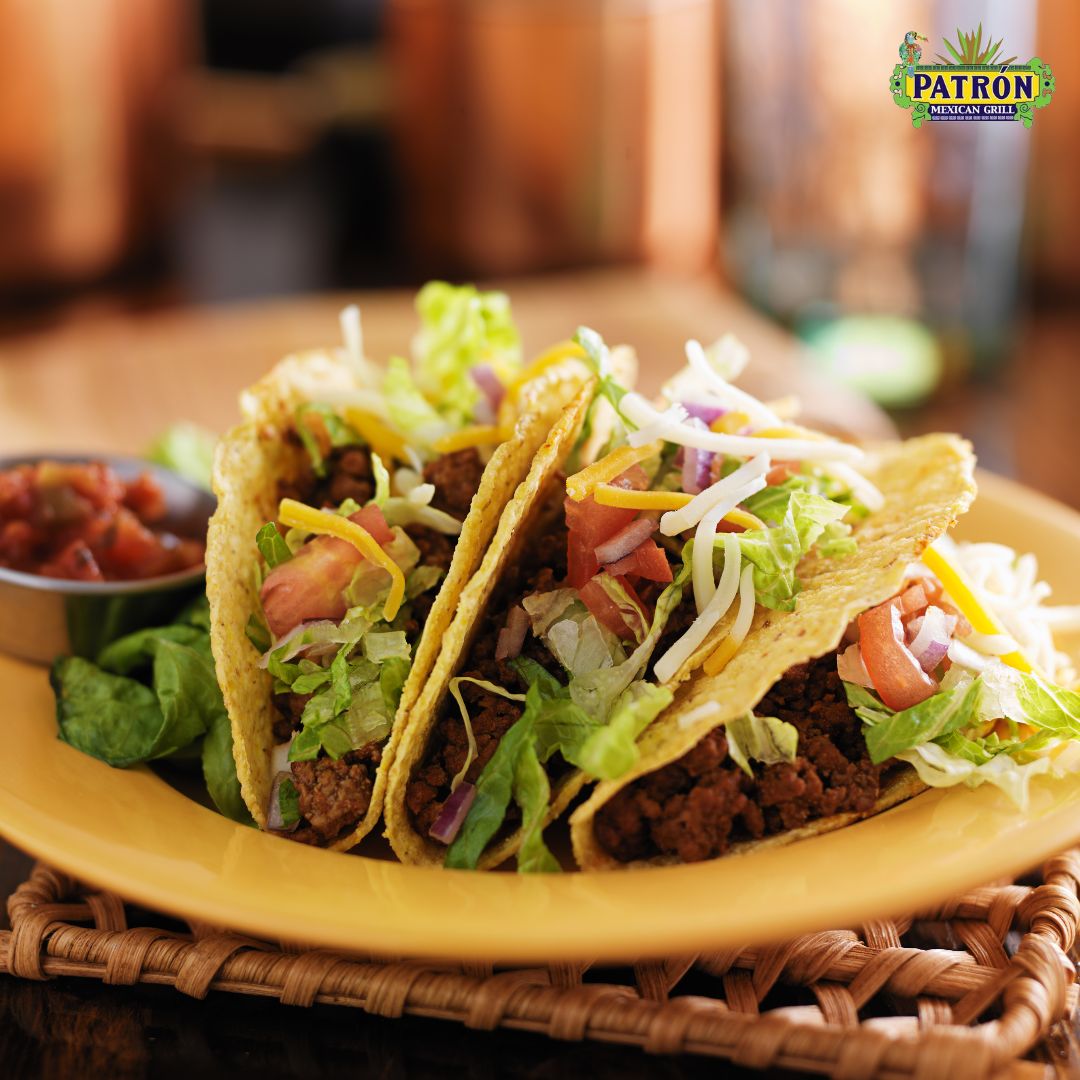 patron_grill's tweet image. Start the week off the right way with our $1 #hardshell #tacos. 🌮