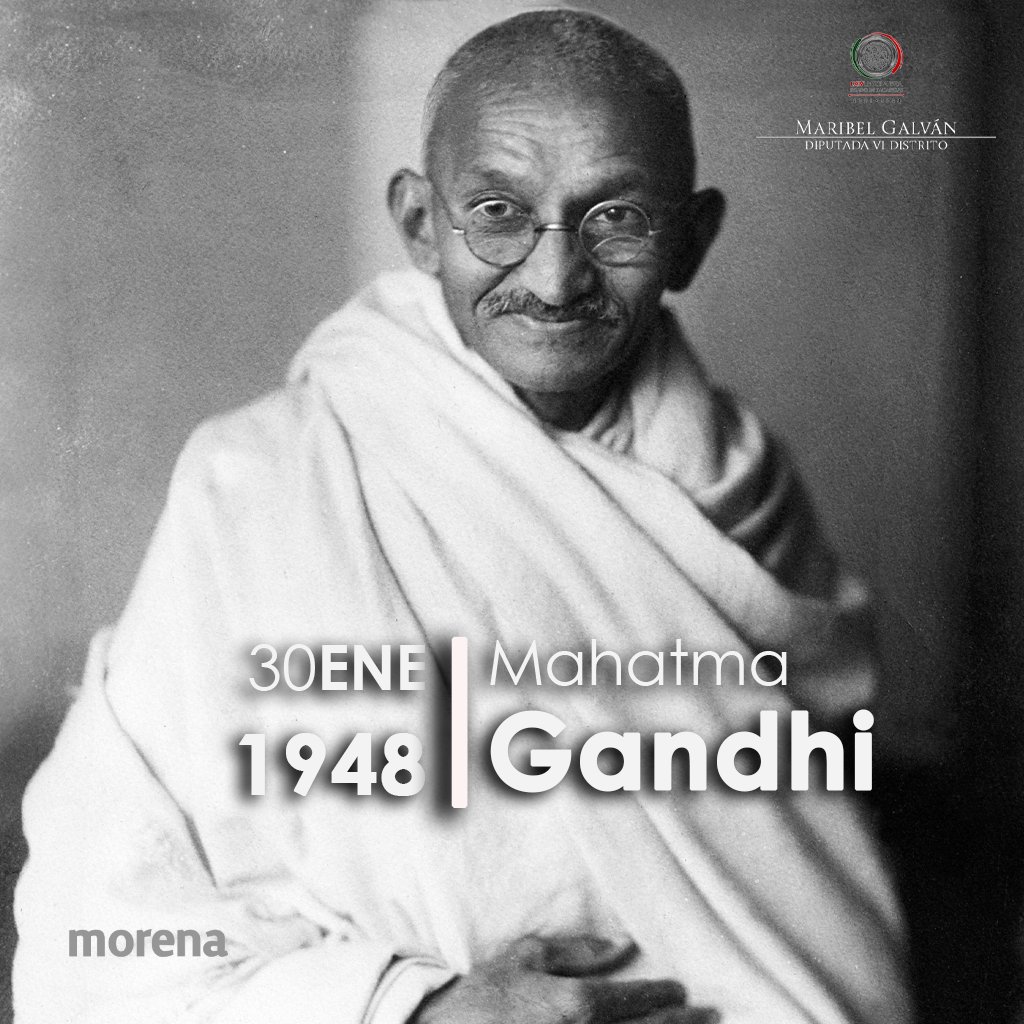 MaribelGalvanJ's tweet photo. ⚖️ El abogado, político y activista Mohandas Karamchand Gandhi, Mahatma Gandhi, fue asesinado por Nathuram Godse, un fanático integracionista hinduista, el 30 de enero de 1948 a la edad de 78 años. Sus cenizas fueron arrojadas al río Ganges. https://t.co/wqCNmpMhii