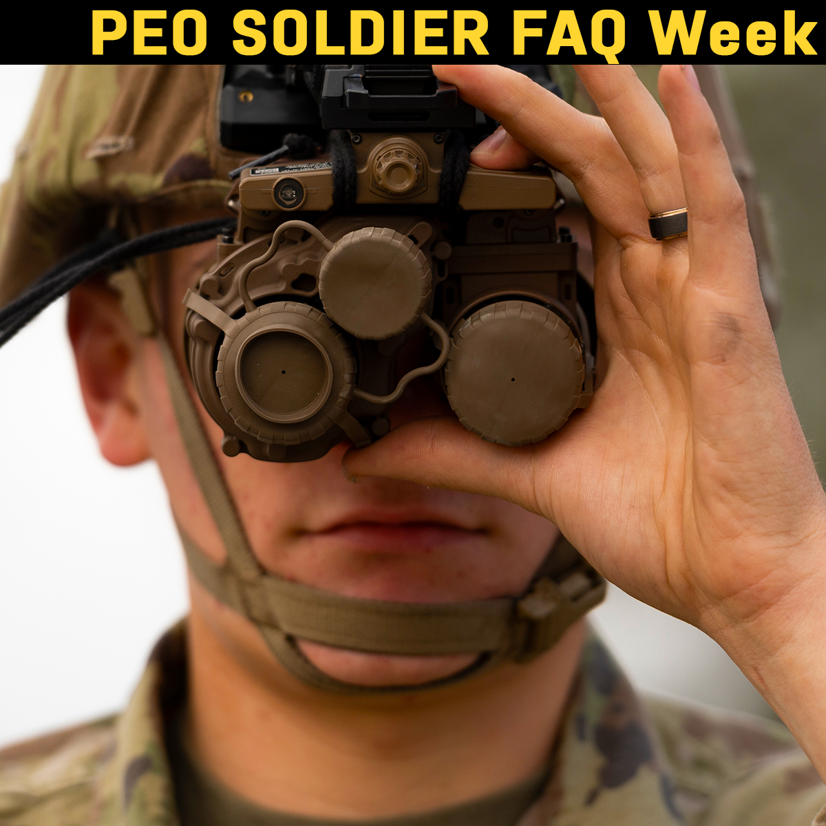 CPEGround's tweet photo. It's #FAQweek! This week, we will be posting and answering the most commonly asked questions about the PEO Soldier portfolio. It's also a great opportunity to provide your own questions and feedback.
PEO Soldier thrives on Soldier touchpoints and feedback. #TeamSoldier https://t.co/nPoVX70muD