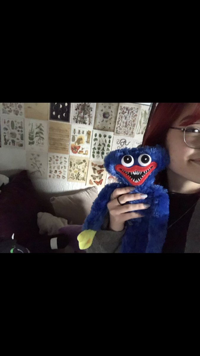 Die neue Folge hab ich direkt mit meinem eigenen kleinen huggy wuggy angehört :P