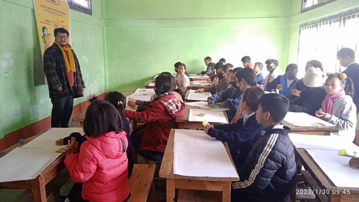 Dulom_K's tweet photo. In the memory of our Father of Nation Mahatma Gandhi ji, 30th January is celebrated as Martyr's Day. Also, this day is celebrated worldwide as World Leprosy Day. So today here in MECHUKA, Shi-Yomi District, SPARSH Leprosy Awareness Campaign fortnight was launched with much pomp. https://t.co/HscPbdqsrP