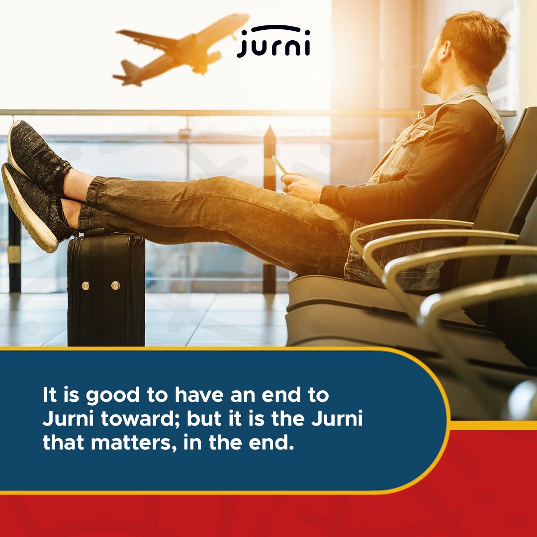 Remember, focus on the journey and not the destination. Joy is found not in finishing an activity but in doing it. 

#unpackyourjurni #mondaymotivation #takeaction