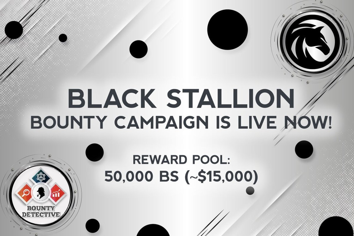 BlackStallionio's tweet photo. You asked for more, and we delivered😎 

Our #bounty campaign is officially live! 
Join us in building a better future and earn rewards for your contributions. 

Head to Bitcointalk for more information and on how to join the campaign👇
https://t.co/XpiY7UUL7I https://t.co/wpeoX459Vl