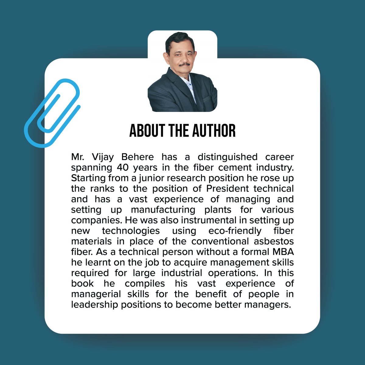 CFoxpublishing's tweet image. We are delighted to introduce our author, Mr. VIJAY BEHERE, here. the author of MANAGERIAL SKILLS FOR NON-MBAs
.
.
#blog #bookblog #authorintro #cleverauthor #bookstagrammer #booklover #ebook #bookish #writer #readingcommunity #writersofig #booknerd #authorofig #bookstagram