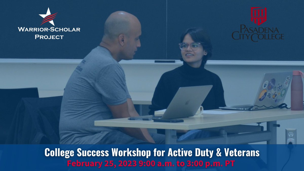 Join us @PCCLancer on February 25 from 9 a.m. to 3 p.m. PT for a free workshop tailored to service members and veterans transitioning to college. Click the link to learn more and register: bit.ly/3JDhfov