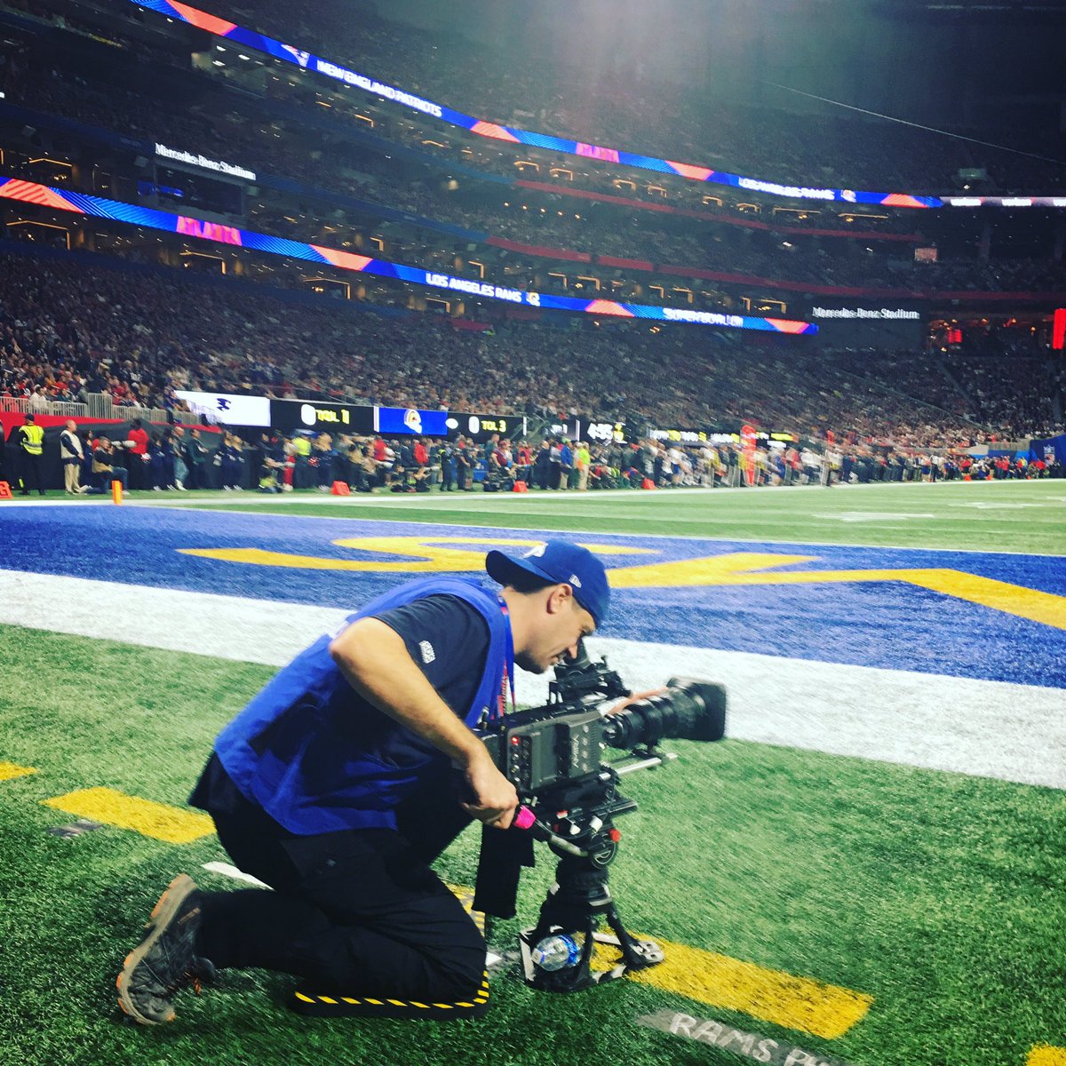 My 9th Super Bowl was SB53 in Atlanta where I shot the “Home Run” position from the Rams end zone. #NFLFilms