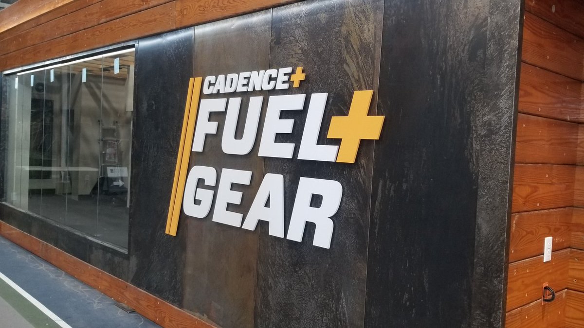 SparkSigns's tweet image. We recently installed a variety of #signage at All American Field House. We're proud of the work we did, including a #wallmural in the entrance area, the court side logo signage, motivational words, &amp;amp; #dimensionalsign for the Cadence+Fuel+Gear store.

#spark #signs #interiorsigns