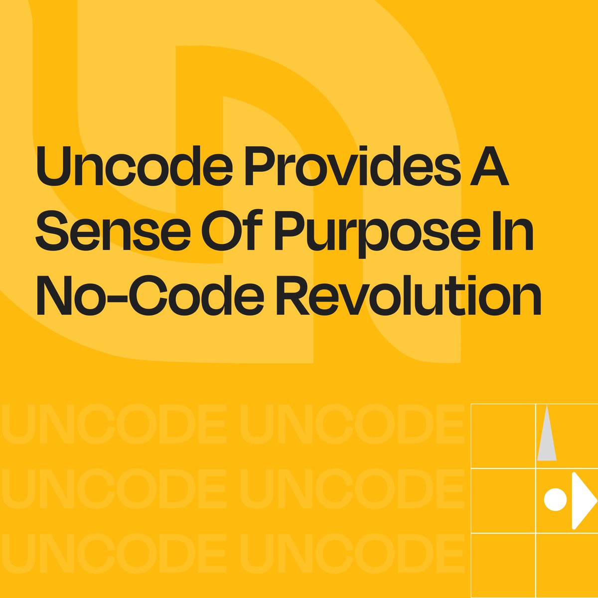 uncodehq's tweet image. Ever wondered why there is a shift towards no code revolution and why organizations trust Uncode with the same? Here's why
uncode.io
#Uncode #nocode #purpose