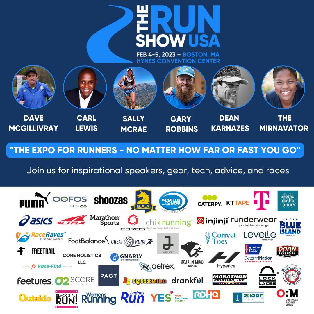 The Run Show Boston is a running expo coming to Boston’s Hynes Convention Center this weekend! Dave McGillivray will be speaking on a panel and as a keynote! Free tickets are available - use code DMSE and grab tix at bit.ly/3ItyNTe.