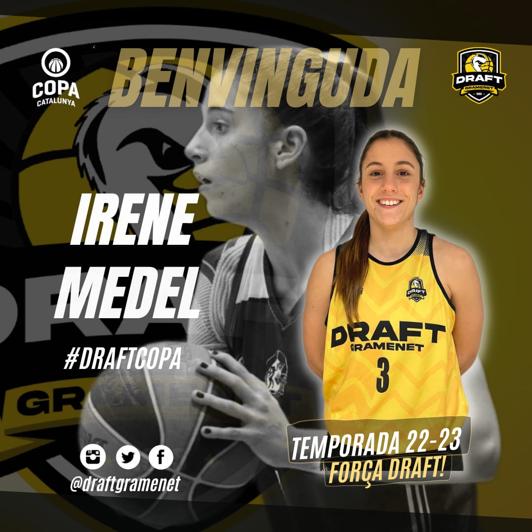 draftgramenet's tweet photo. 🆕DRAFT🆕IRENE MEDEL s'incorpora al nostre #DraftCopa com a nou fitxatge🔥.Aterra al Draft després del seu pas per @barakaldo_est a la Lliga Femenina 2. Ampli currículum al màxim nivell.
Ens aportarà experiència competitiva💪🏻.Estem molt contents de la teva arribada @irene4medel ! https://t.co/lMD6FXSGnJ