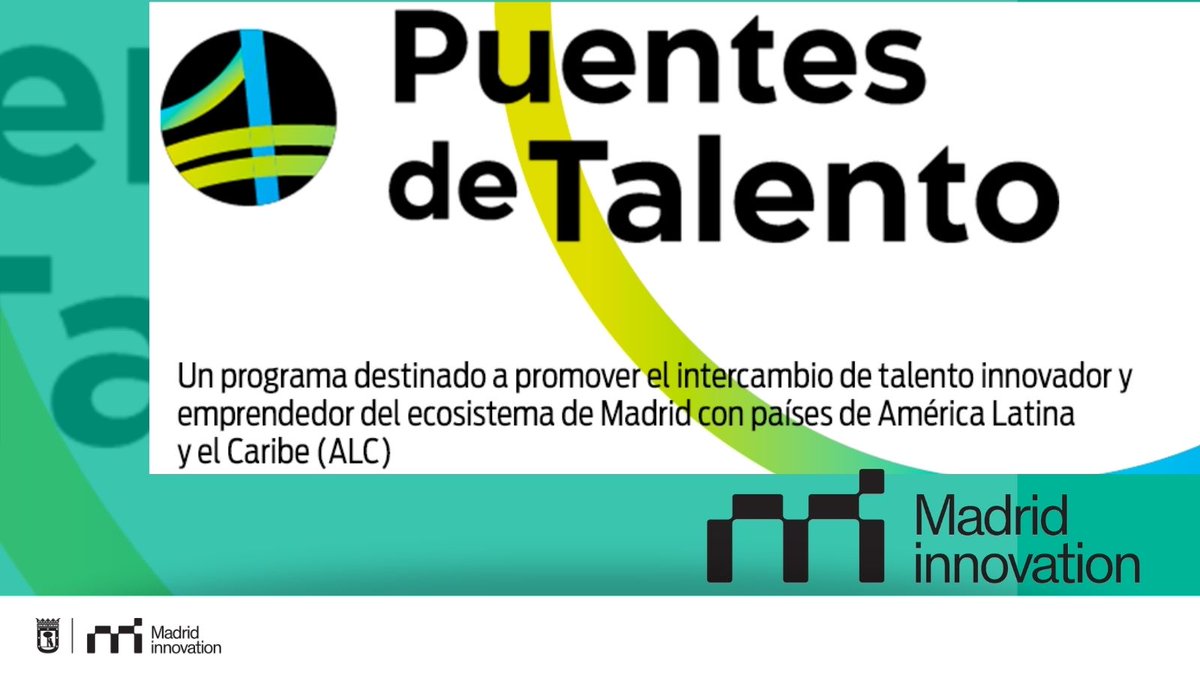 madridinnova's tweet photo. 😍¡Bienvenidos a todos los/las embajadores/as de la nueva iniciativa #PuentesDeTalento 🎓

#talento #innovación #emprendimiento #tech  
https://t.co/IgILjzbGJP

@MADRID @AngelNinoQ @economia_madrid 
@LaNaveMadrid @Puerta_Inno @iLABMadrid @MadridEmprende @el_BID @ImpactHubMAD https://t.co/hHE1Go9yoU