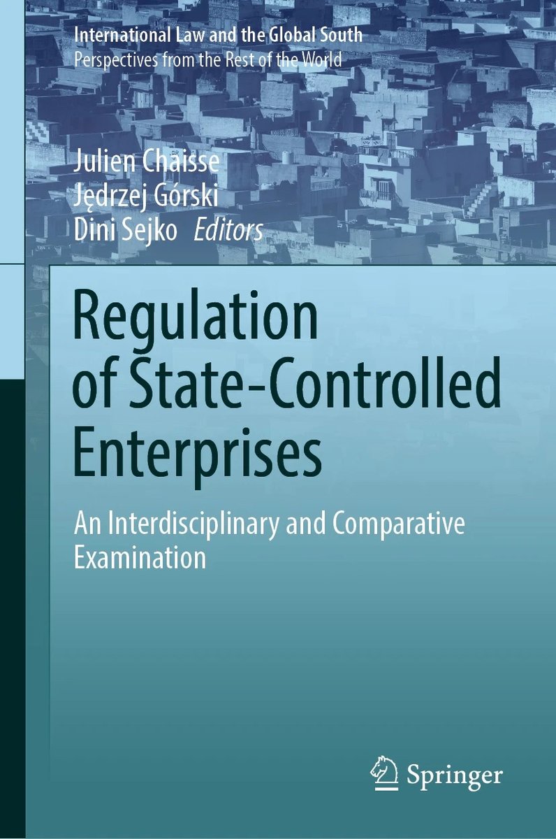 'Regulation of State-Controlled Enterprises' book launch @UCL_EISPS on Feb 10 at 6:00 pm & on Zoom
Join the book presentation & discussion on #SOEs #FTAs reform, #NationalSecurity #arbitration with @JChaisse @LChoukroune @BackerLarry @Ji_MA_2005  Dr Spano
shorturl.at/cjnZ1
