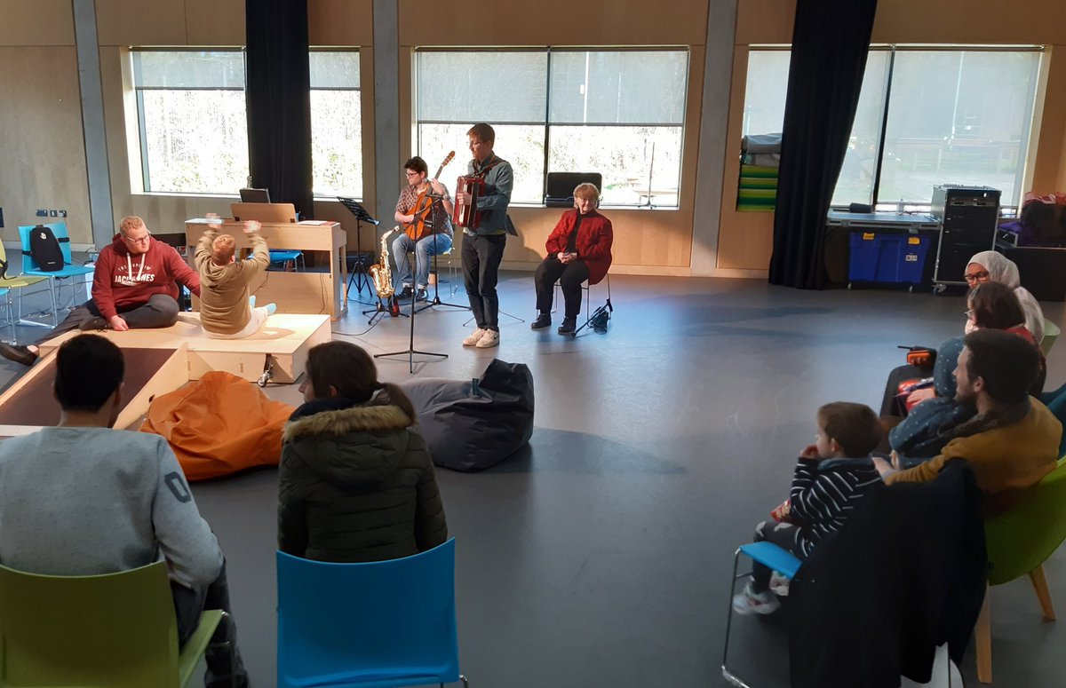 OliviaSenseArts's tweet photo. Sounds of Us, an intimate music performance with tactile technology so all can involved, using @SUBPAC &amp; vibrating floors, @touchbasepears today. We had a beautiful afternoon! Catch them again next month 27th feb. More info and book here  https://t.co/o1EOin4VVf https://t.co/vqK77PvBUA