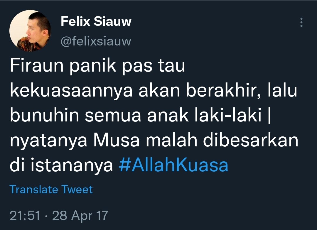 narkosun__'s tweet photo. Fakta² tentang Felix Siauw.

1. Felix menilai Jokowi sebagai diktator. Rezim ini sama dengan Fir'aun. Ya, dia sakit hati karena HTI dibubarkan saat pemerintahan Jokowi. 

Klo mau sistem khilafah ya sudah pergi dr Indonesia, krn negara ini sistemnya demokrasi yg haram. https://t.co/z5DC7pG9QG
