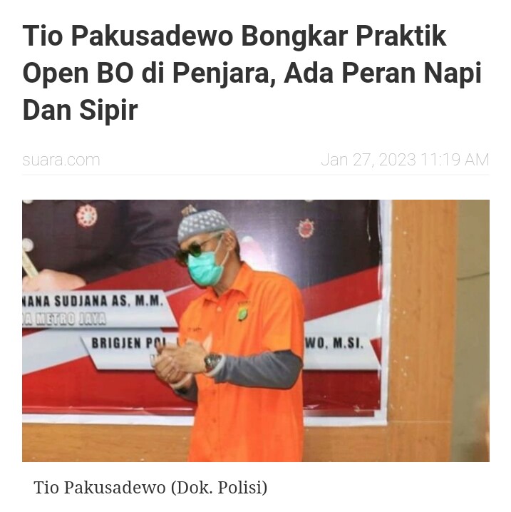 indowfofficial's tweet photo. TIO PAKUSADEWO BONGKAR PRAKTIK OPEN BO DIPENJARA, ADA PERAN NAPI DAN SIPIR! 

Link : https://t.co/JgMVVko4li

Selengkapnya diutas :

APA KABAR PENJARA SELURUH INDONESIA?  @KPK_RI https://t.co/NiMokYOKk2